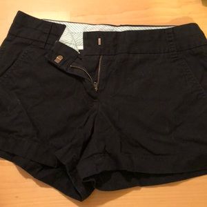 J crew black chino shorts